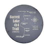 Barrett Lake Trail 12" Slate Round