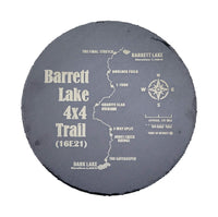 Barrett Lake Trail 12" Slate Round