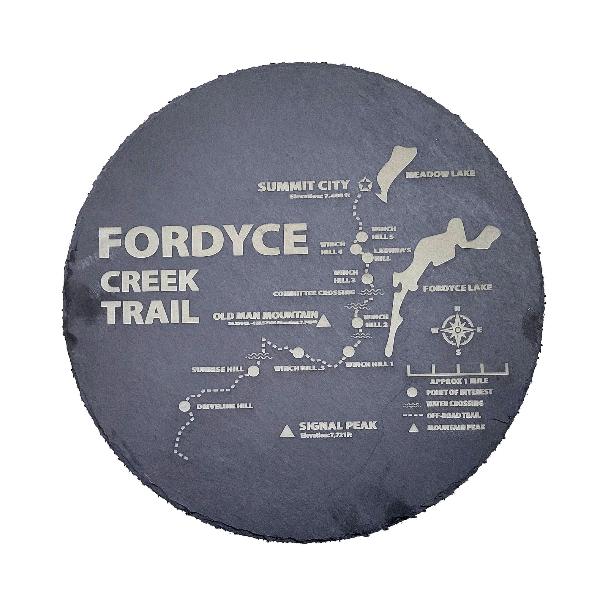 Fordyce Trail 12" Slate Round