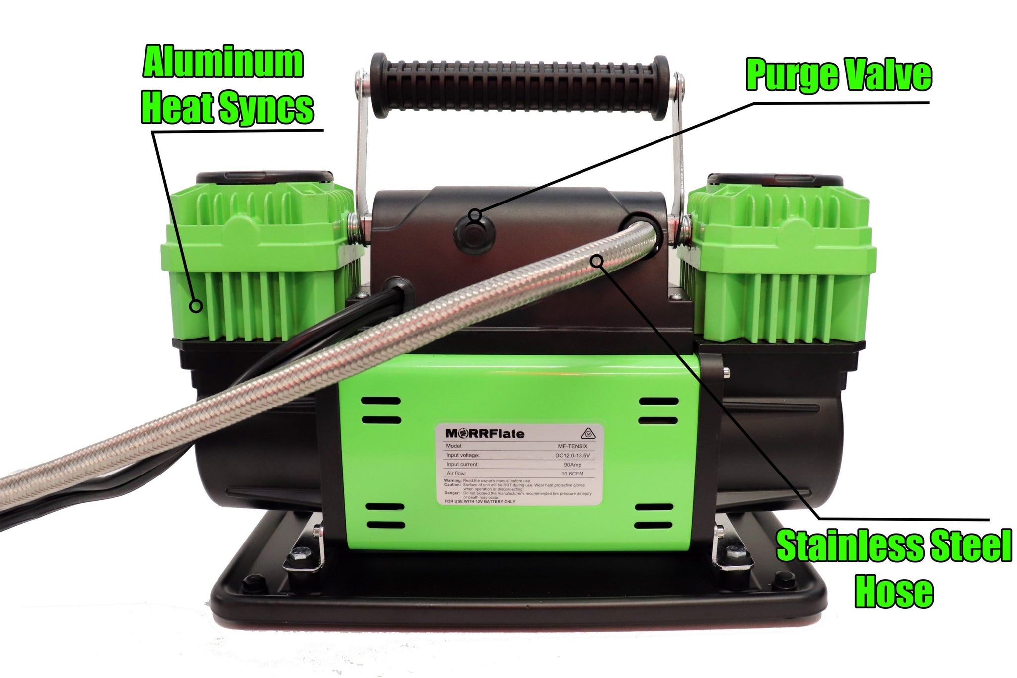 MORRFlate TenSix PSI Pro 12v Portable Compressor - Gen2