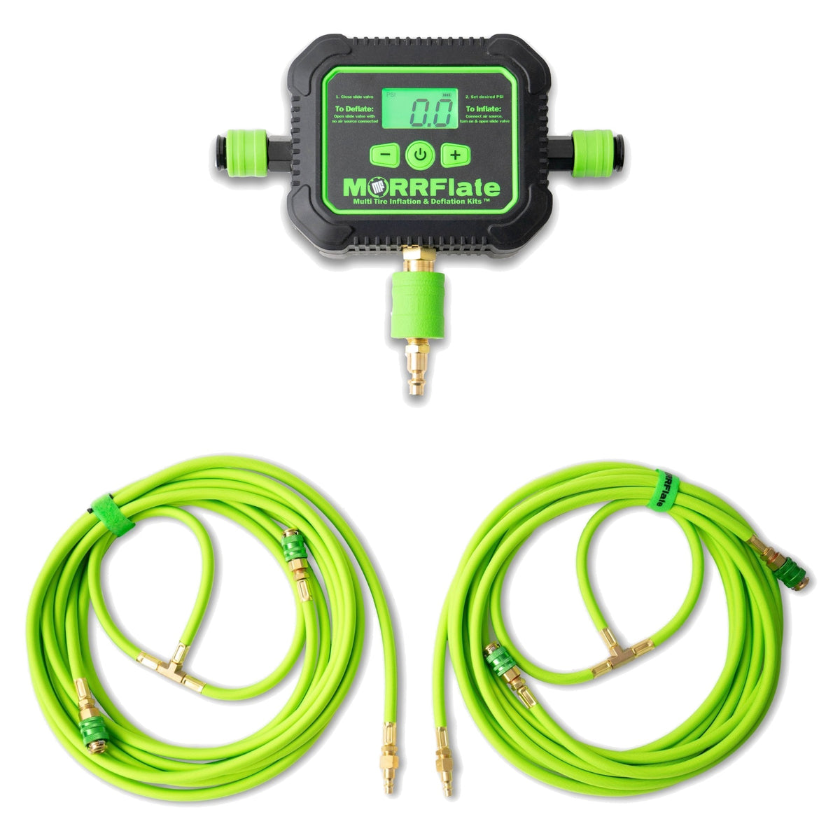 MORRFlate BYOC bundle: Air Hub AutoMagic digital air controller and Quad+ Air Hub hoses